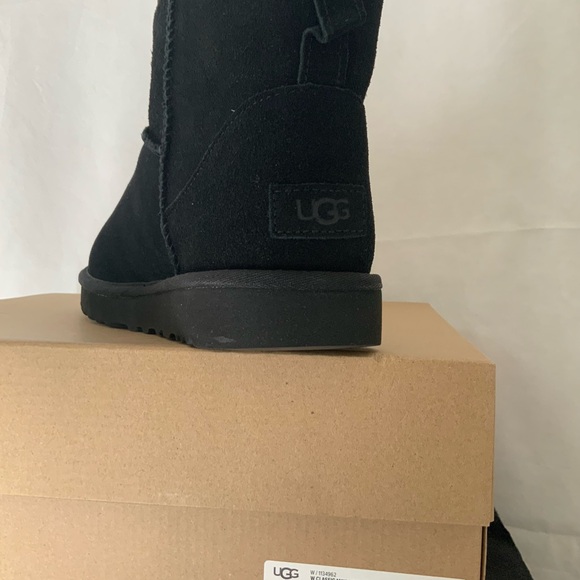 UGG Black Classic Short Boots - Picture 3 of 6